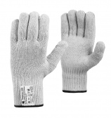 Двойные хлопчатобумажные перчатки (70% ХБ + 30% полиэфир) 7.5 класс, по ГОСТу с маркировкой, белые